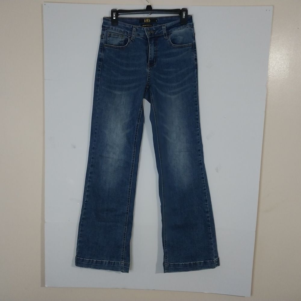 L&B Lucky & Blessed High Rise Bootcut Jeans Women’s Blue Denim